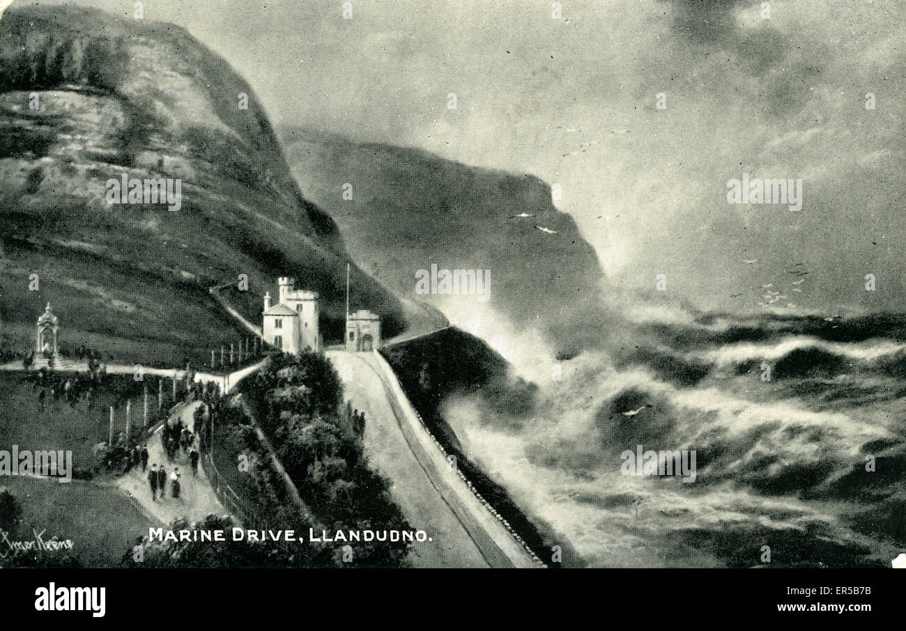 Marine Drive, Llandudno, Conwy Stock Photo Alamy