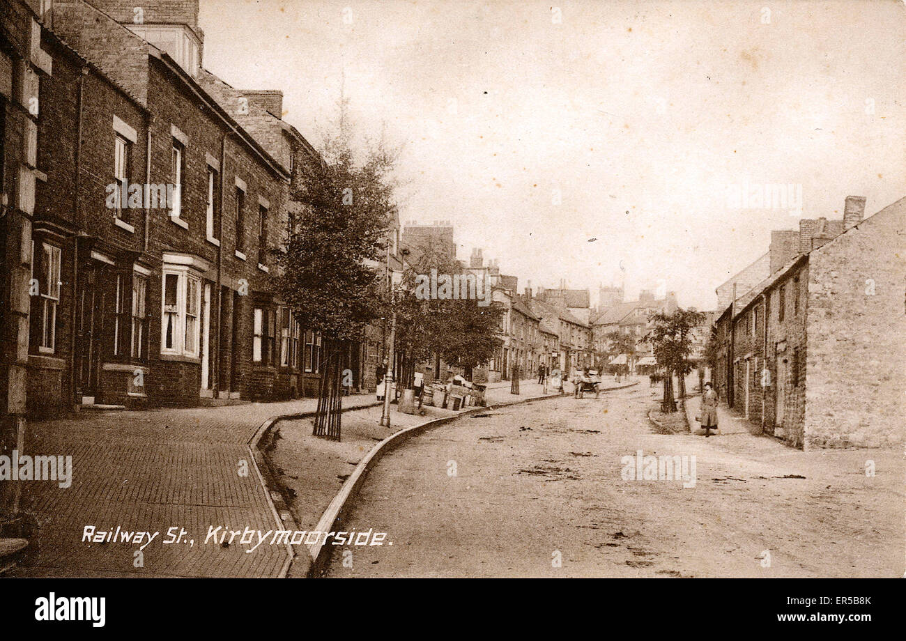 Railway Street, Kirkbymoorside, Yorkshire Stock Photo Alamy
