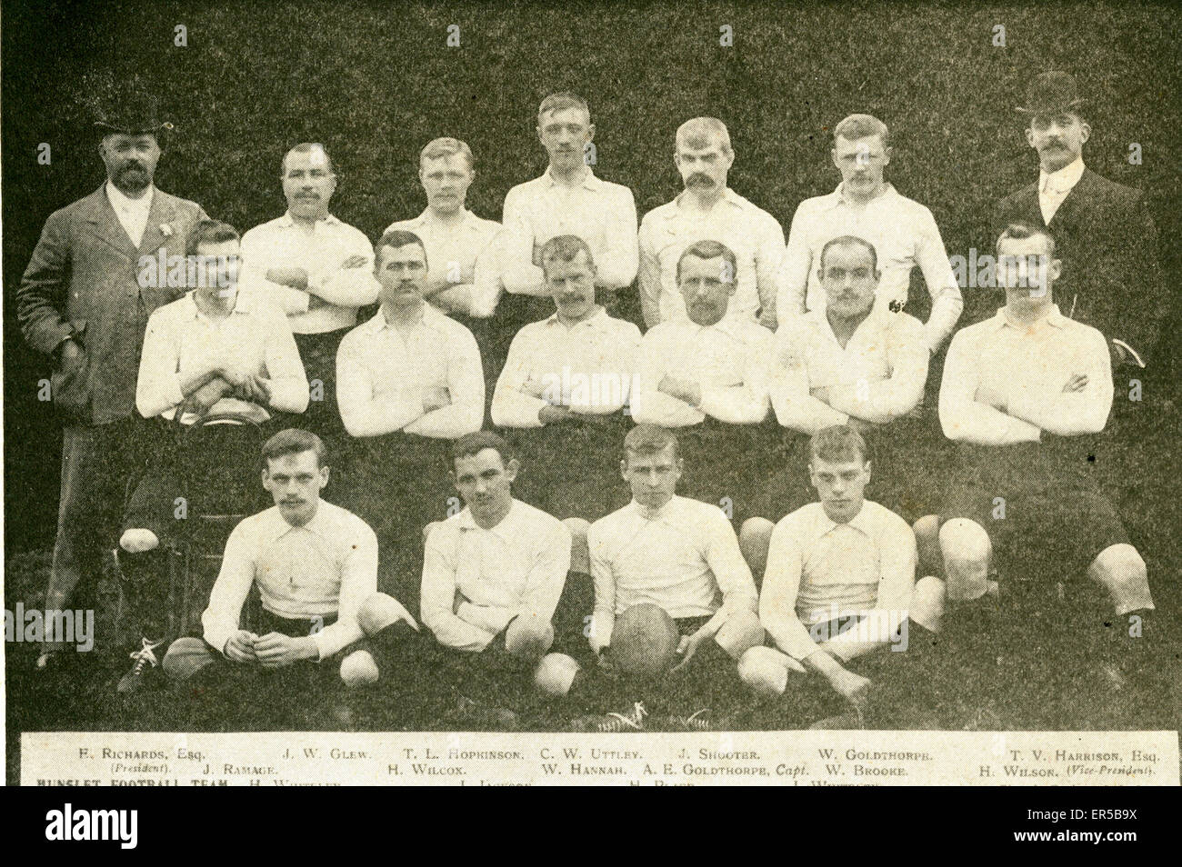 Hunslet Football Team, Leeds, Yorkshire Stock Photo