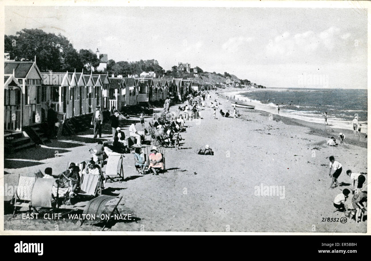 East Cliff, WaltononNaze, near ClactononSea, Essex, England. 1920s Stock Photo Alamy