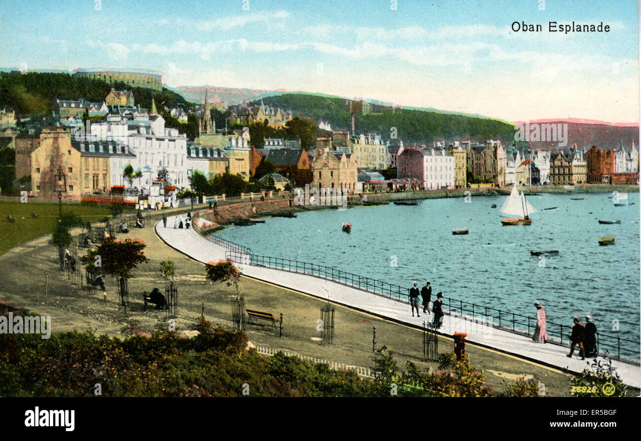 The Esplanade, Oban, Argyllshire, Scotland.  1900s Stock Photo