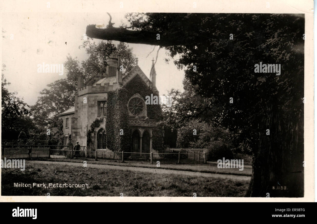 Milton Park, Peterborough, Cambridgeshire, England. 1910s Stock Photo Alamy