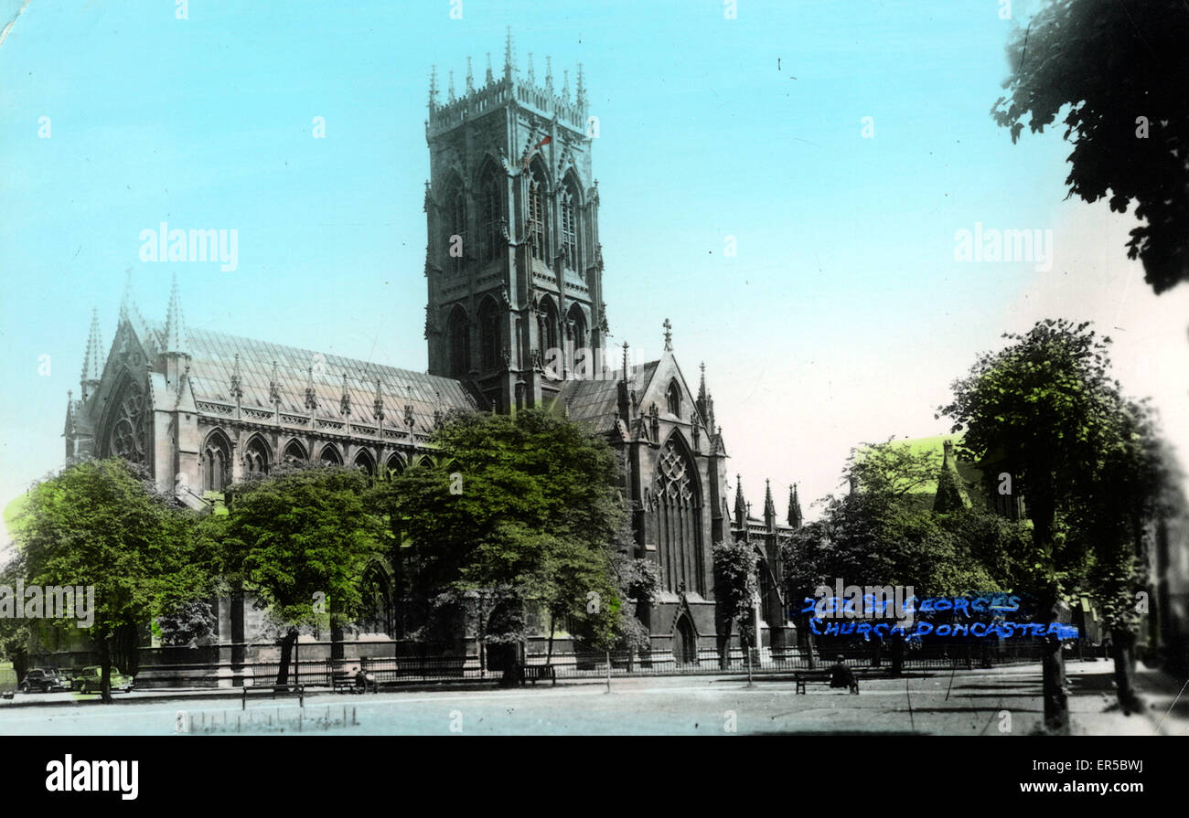 St George's Church, Doncaster, Yorkshire, England.  1910s Stock Photo