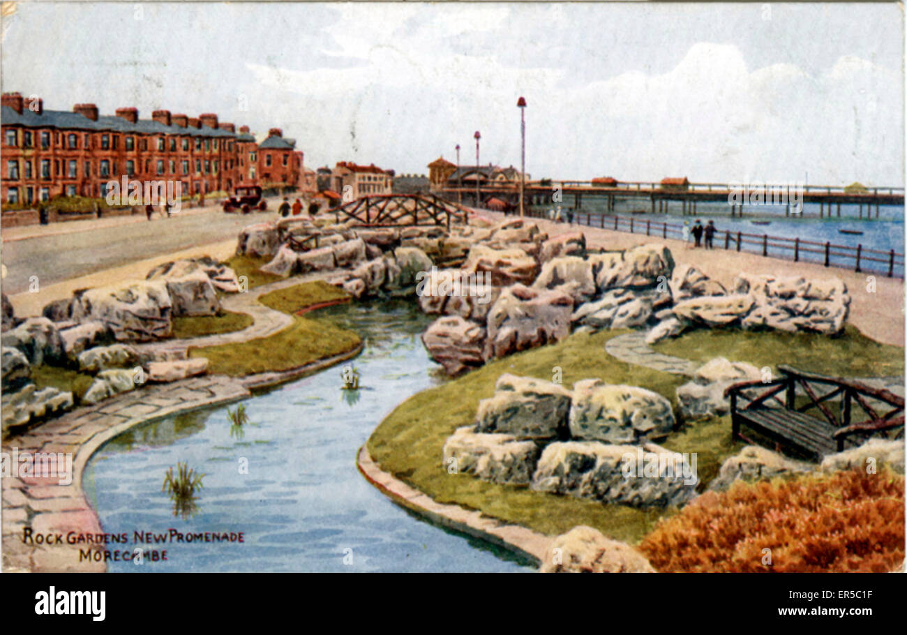 New Promenade, Morecambe, near Heysham, Lancashire, England. Showing