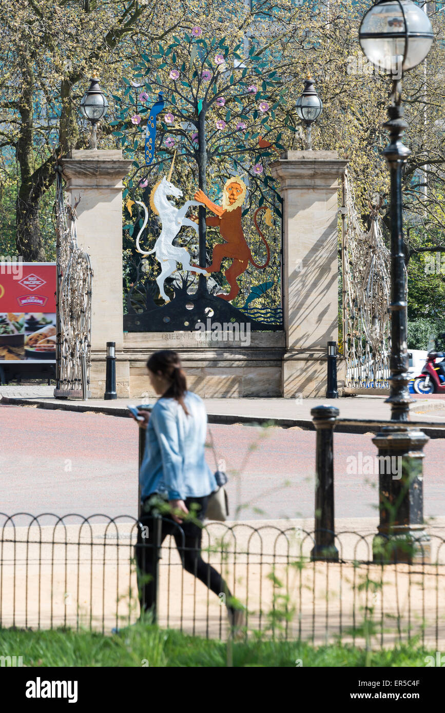 Queen Elizabeth Gate, Hyde Park, City of Westminster, London, England, United Kingdom Stock Photo