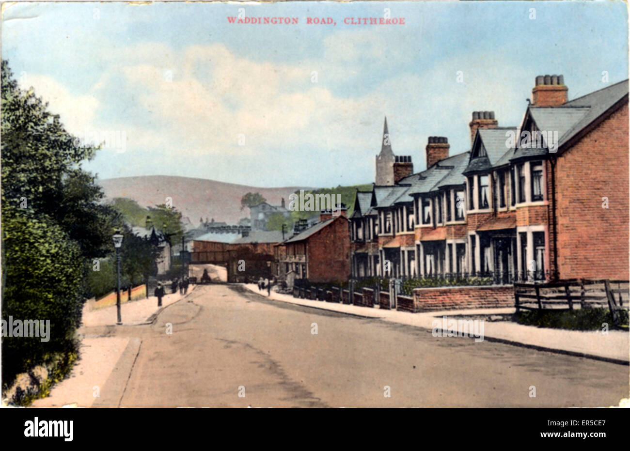Waddington Road, Clitheroe, near Whalley, Lancashire, England. 1900s