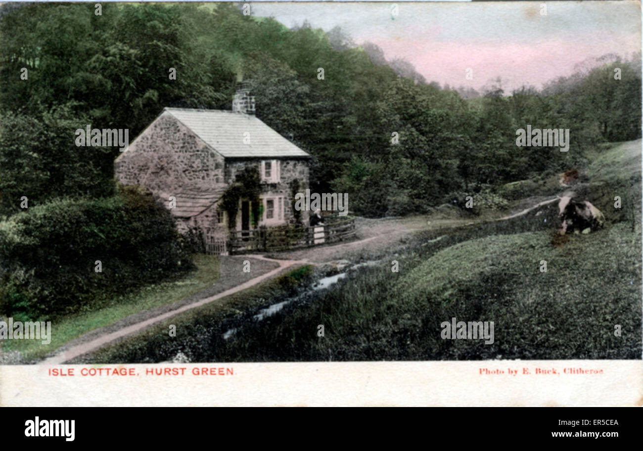 Isle Cottage, Hurst Green, Lancashire Stock Photo Alamy