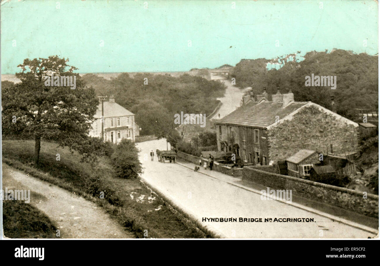 The Village, Hyndburn Bridge, Clayton-le-Moors, near Great Harwood, Lancashire, England.  1900s Stock Photo