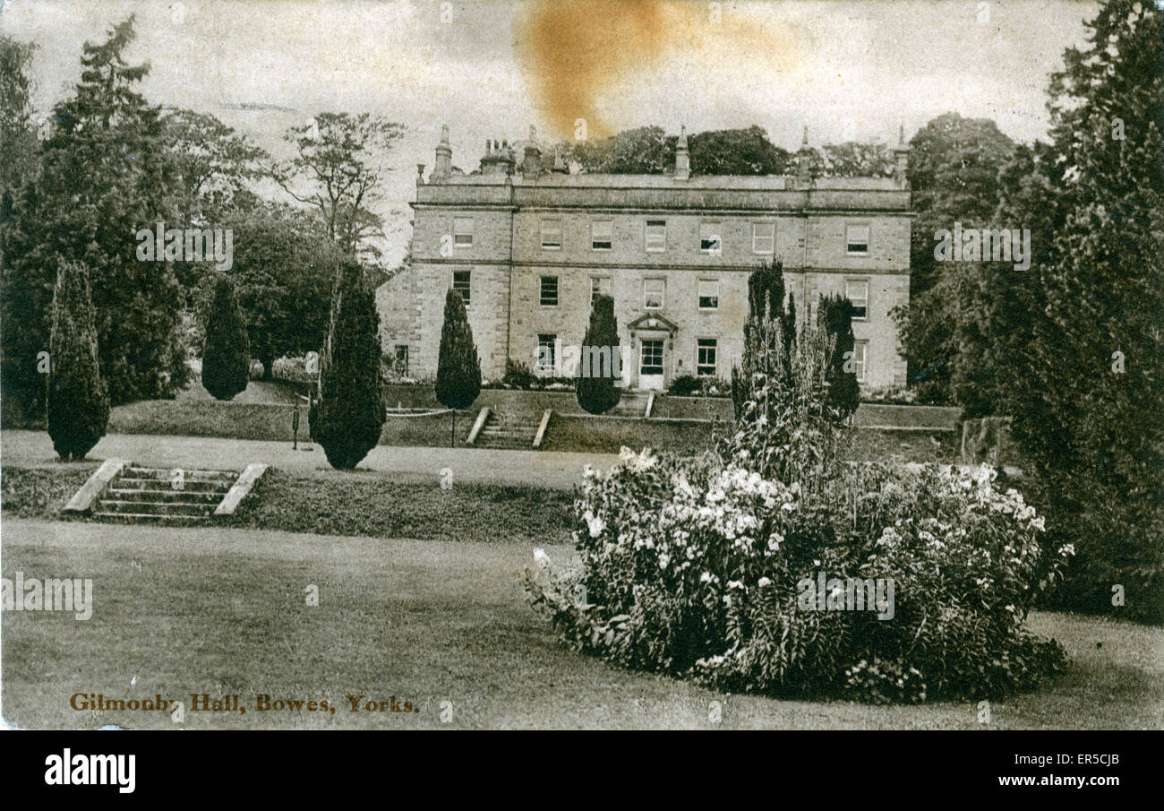 Gilmonby Hall, Bowes, near Barnard Castle, County Durham, England.  1916 Stock Photo