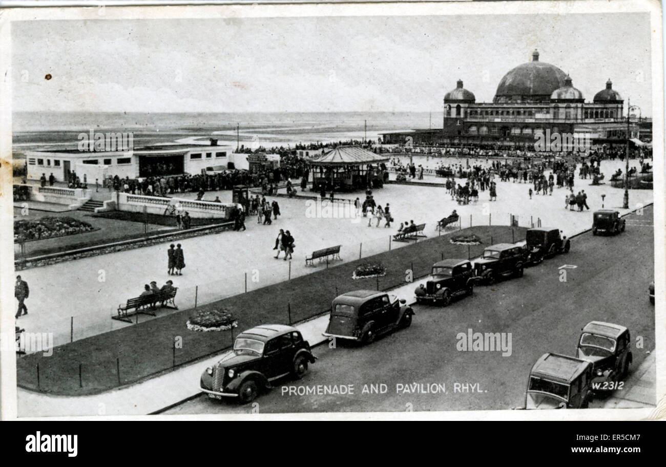 Promenade & Pavilion, Rhyl, Conwy Clwyd Stock Photo Alamy