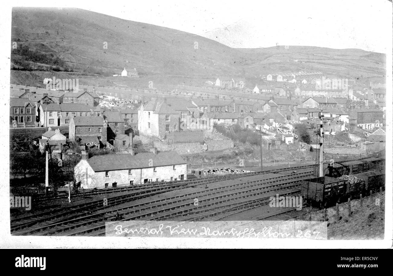 General View, Nantyffyllon, Maesteg, Wales. Port Talbot