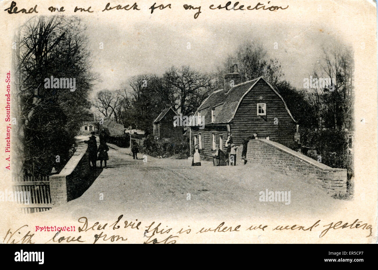 Bridge, Prittlewell, SouthendonSea, Essex, England. 1900s Stock Photo