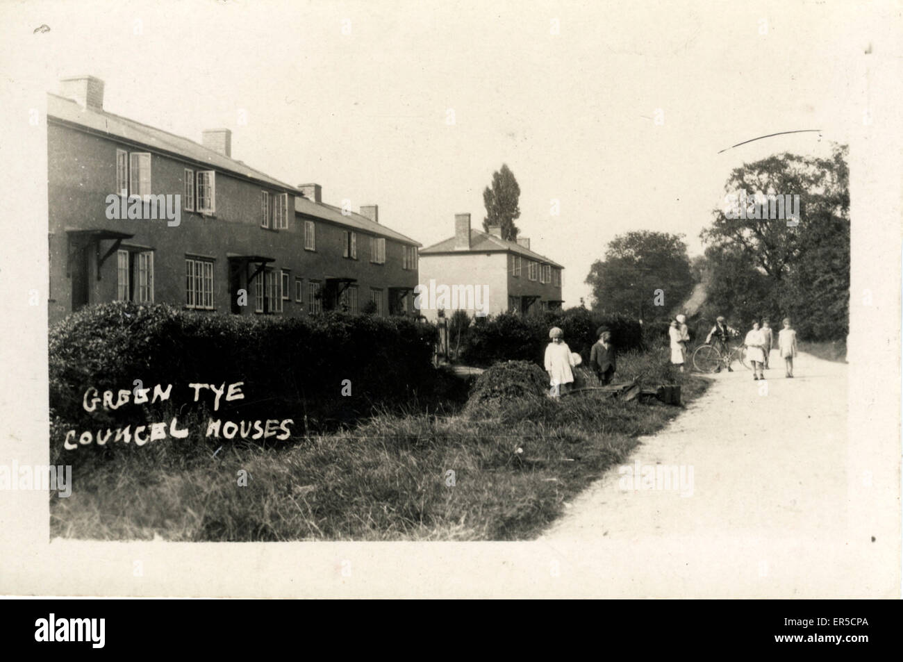 Council Houses, Green Tye, Herefordshire Stock Photo Alamy