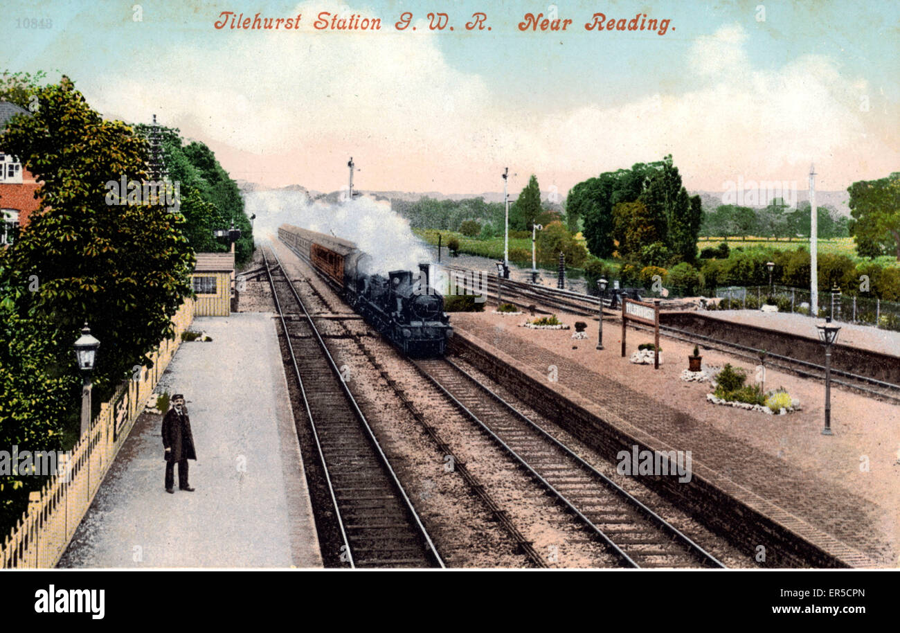 Railway Station, Tilehurst, Reading, Berkshire, England. Great Western