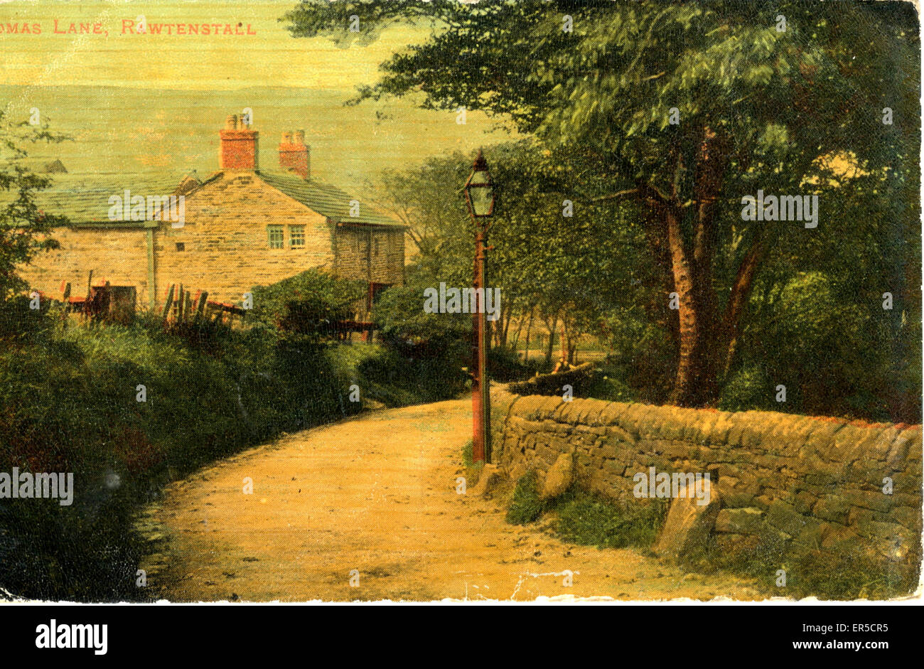 Lomas Lane, Rawtenstall, Rossendale, Lancashire, England. 1900s Stock