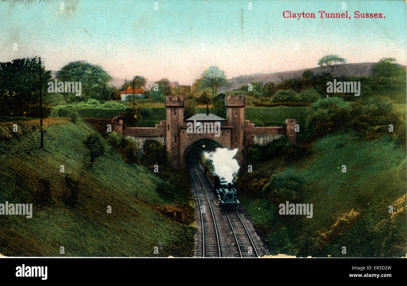 Clayton Tunnel, Clayton, Hassocks, near Brighton, Sussex, England Stock