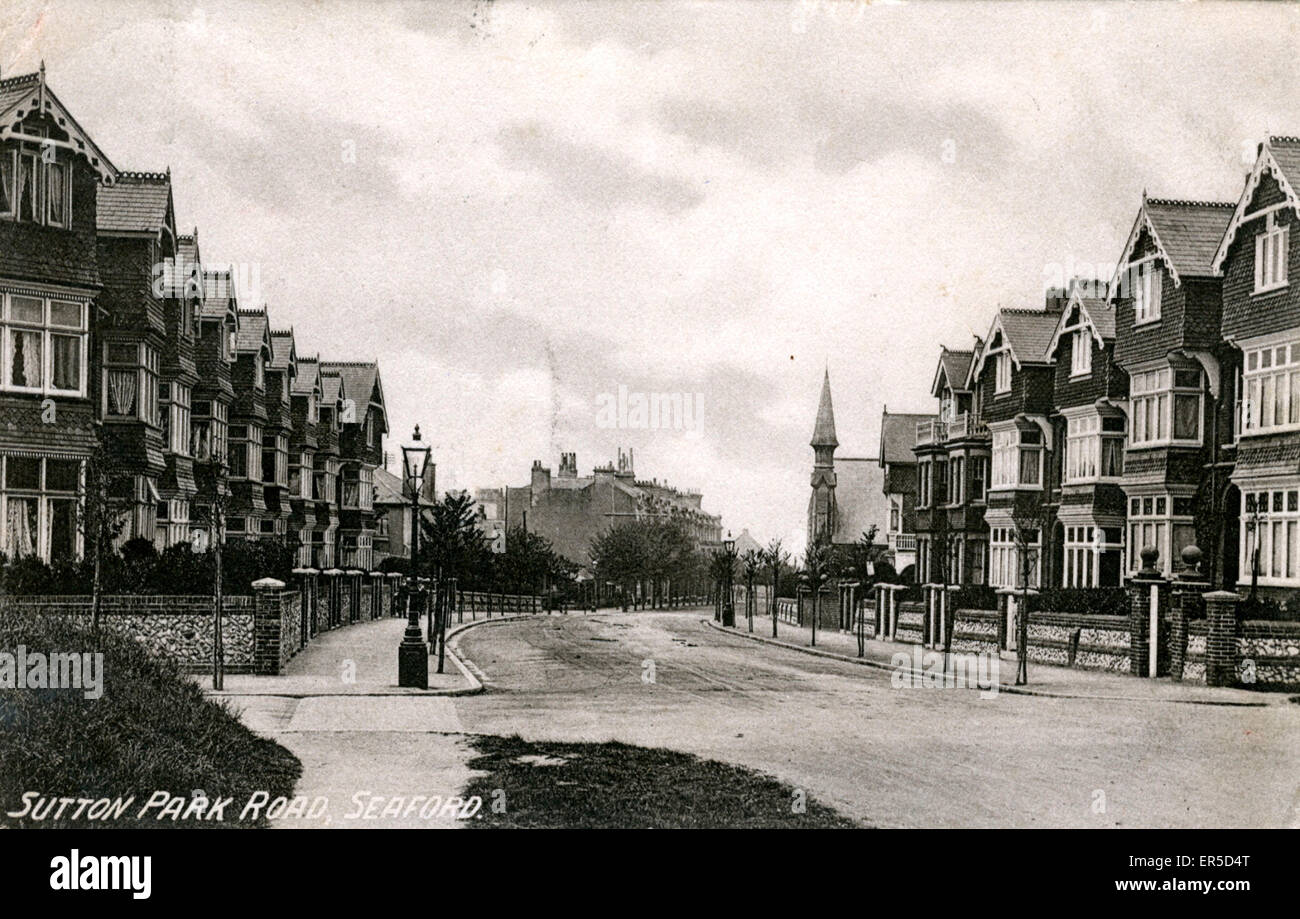 Sutton Park Road, Seaford, Sussex Stock Photo Alamy