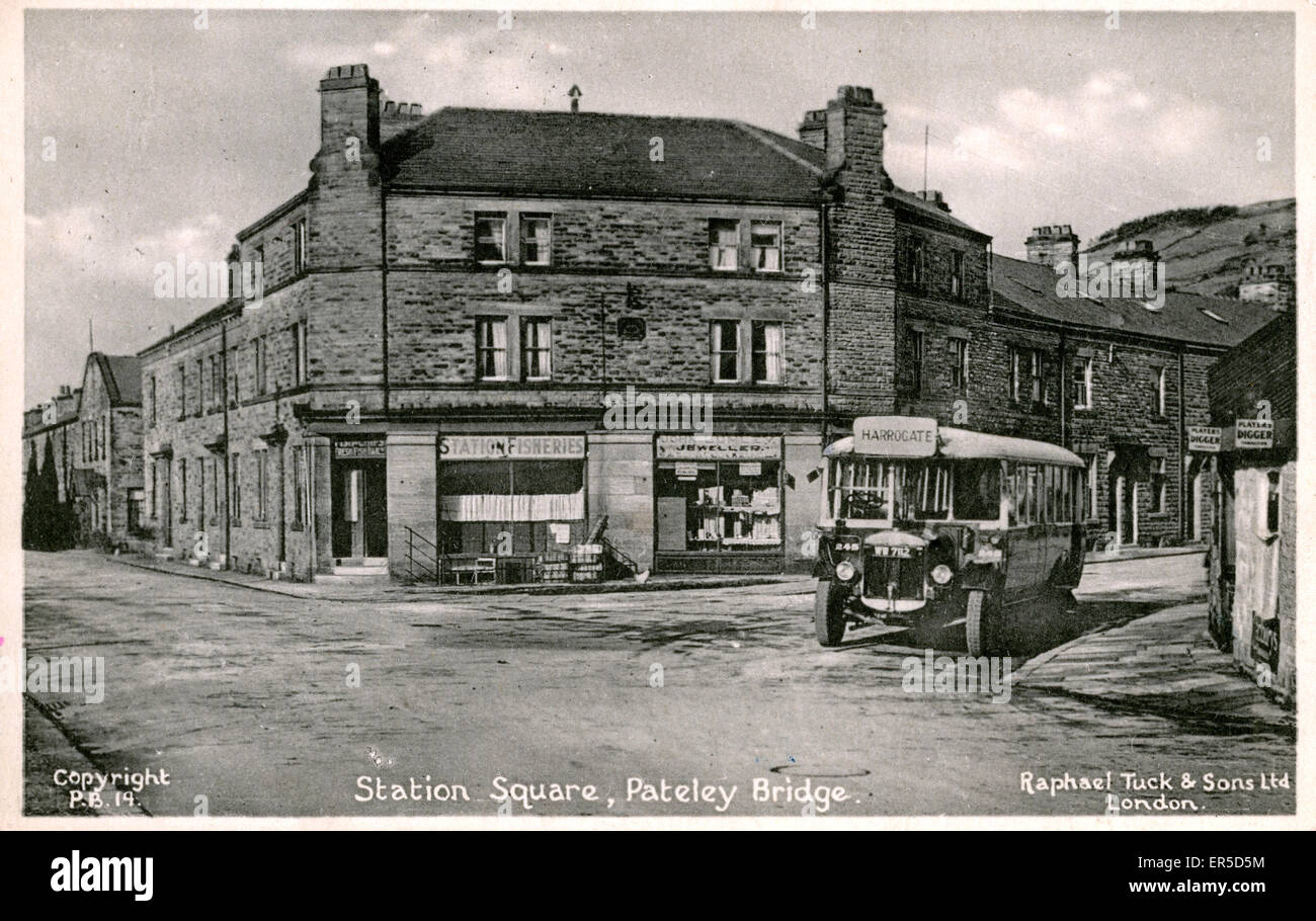 Station Square, Pateley Bridge, Harrogate, near Glasshouses, Yorkshire