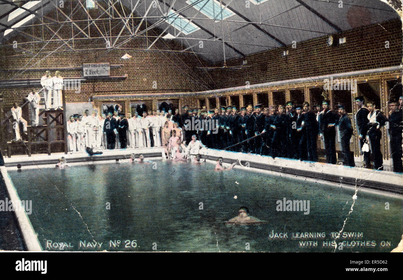 Pool Comp Navy Royal Navy - Swimming Lessons Stock Photo - Alamy