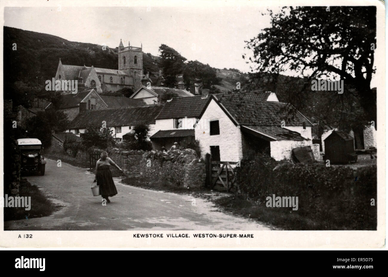 The Village, Kewstoke, Somerset Stock Photo