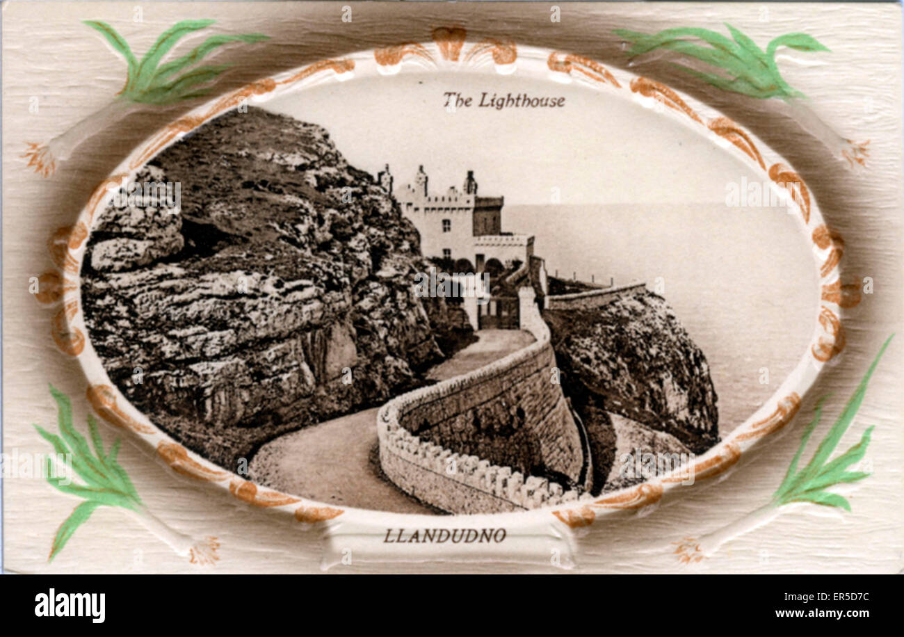 The Lighthouse, Llandudno, Conwy Clwyd Stock Photo Alamy