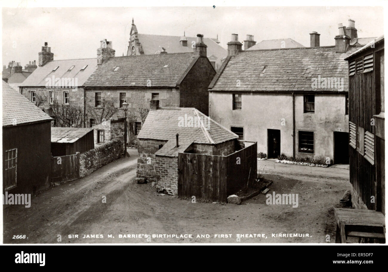 Sir James M Barrie's Birthplace & First Theatre, Kirriemuir, Stock Photo