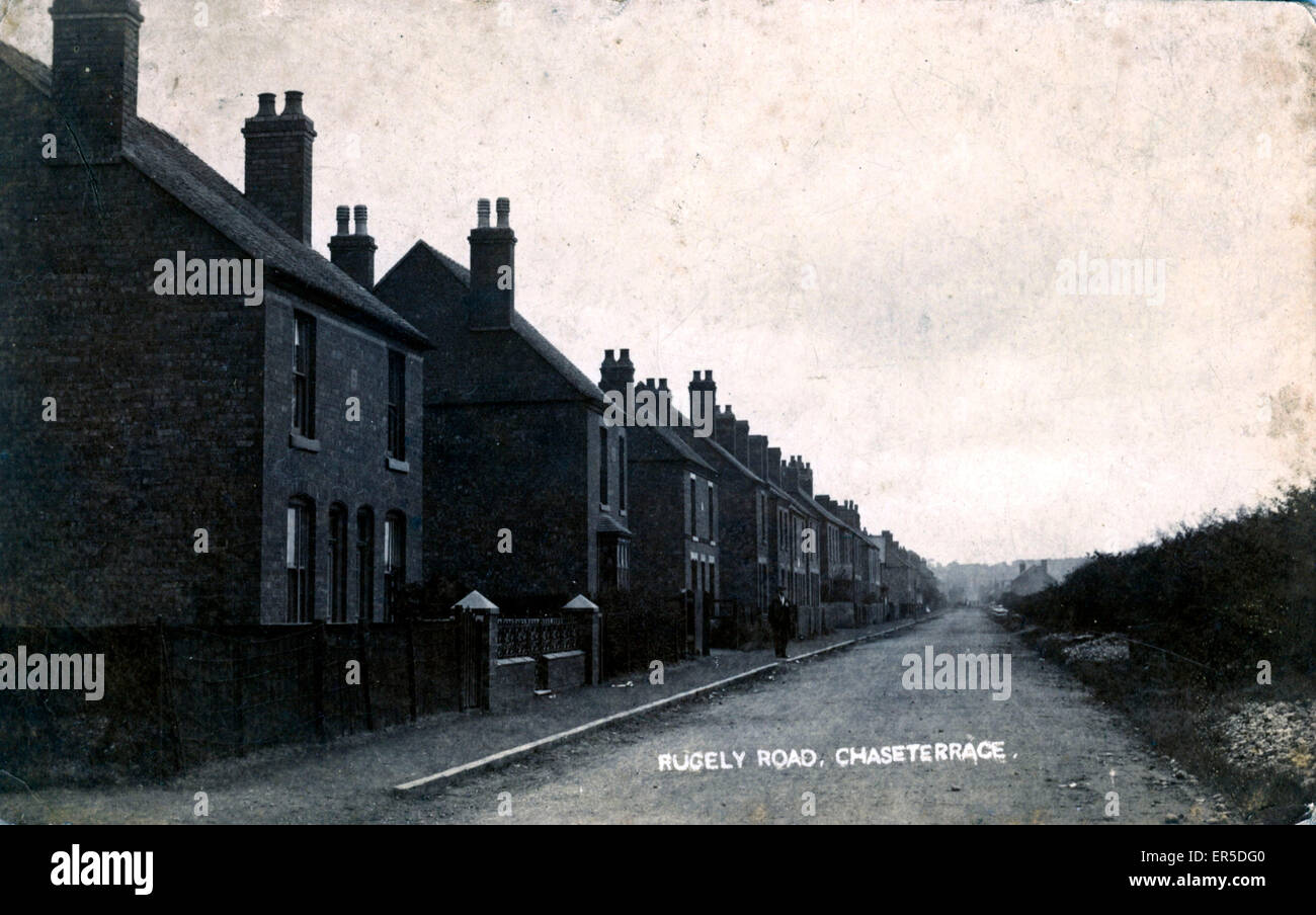 Rugeley Road, Chase Terrace, Burntwood, near Cannock, Staffordshire, England.  1900s Stock Photo
