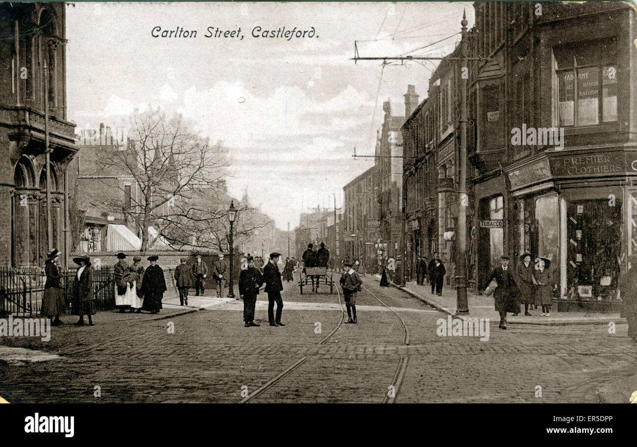 Carlton Street, Castleford, near Pontefract, Yorkshire, England