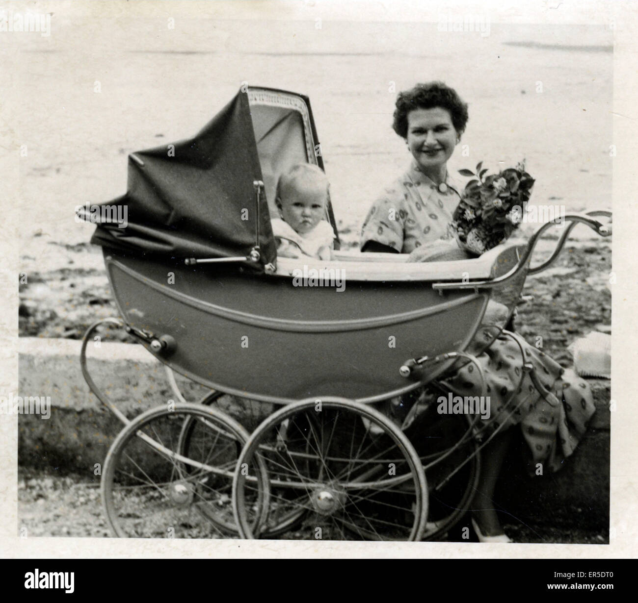 1950s baby stroller