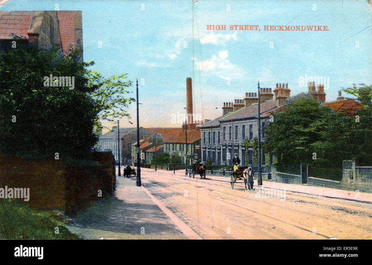 High Street, Heckmondwike, Yorkshire Stock Photo Alamy