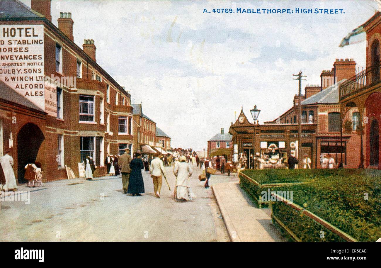 High Street, Mablethorpe, Lincolnshire Stock Photo Alamy