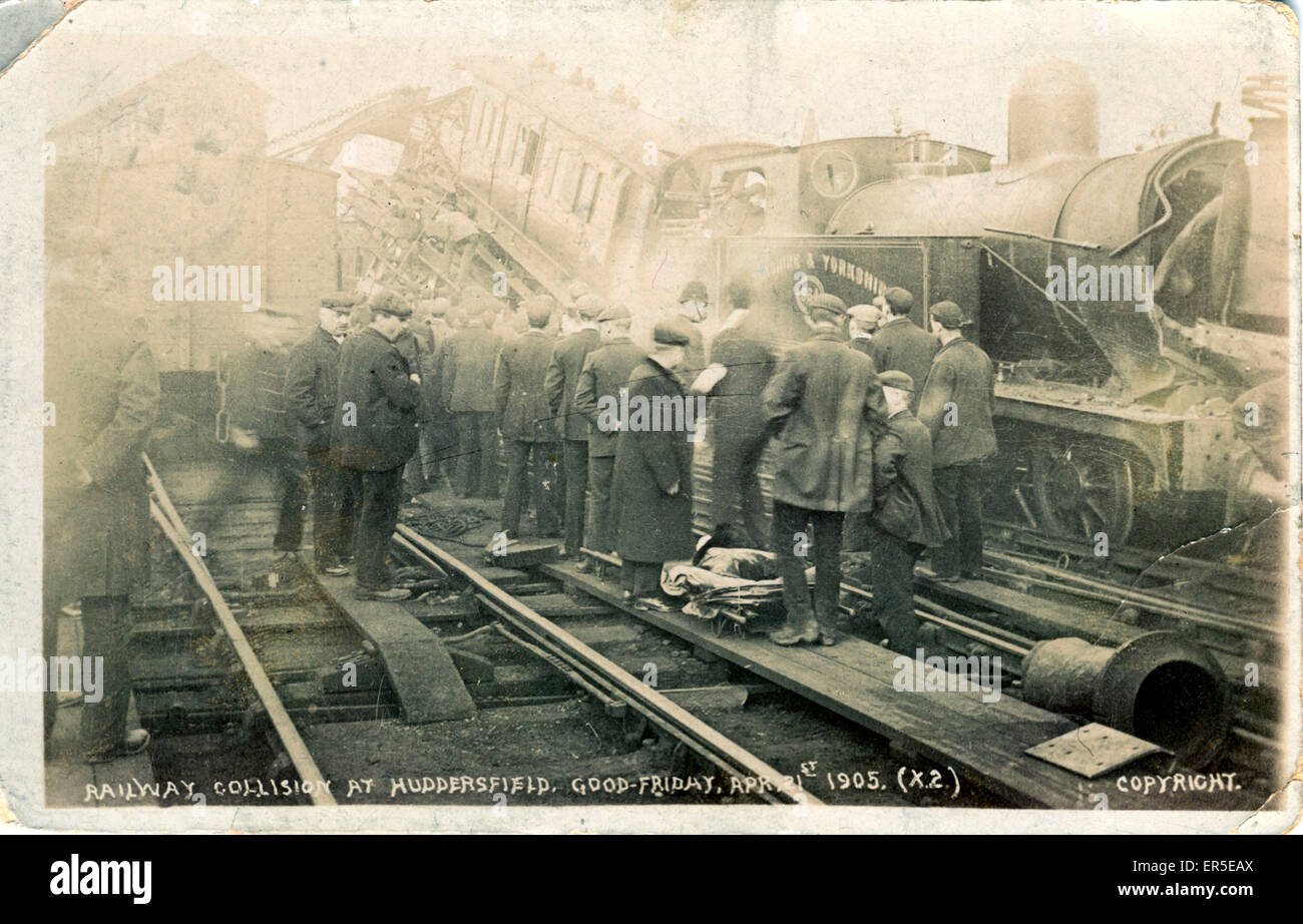 Railway Disaster, Huddersfield, Yorkshire Stock Photo