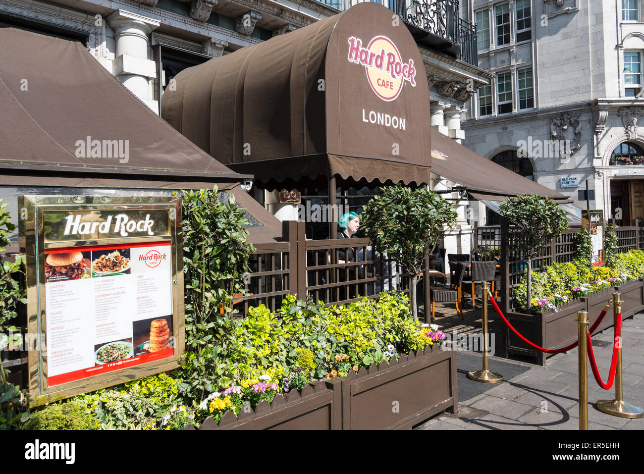 Entrance to Hard Rock Cafe, Old Park Lane, West End, City of