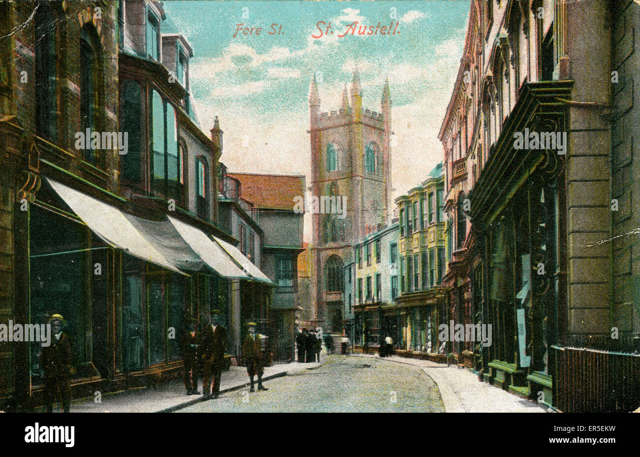 Fore Street, St Austell, Cornwall, England. 1900s Stock Photo Alamy
