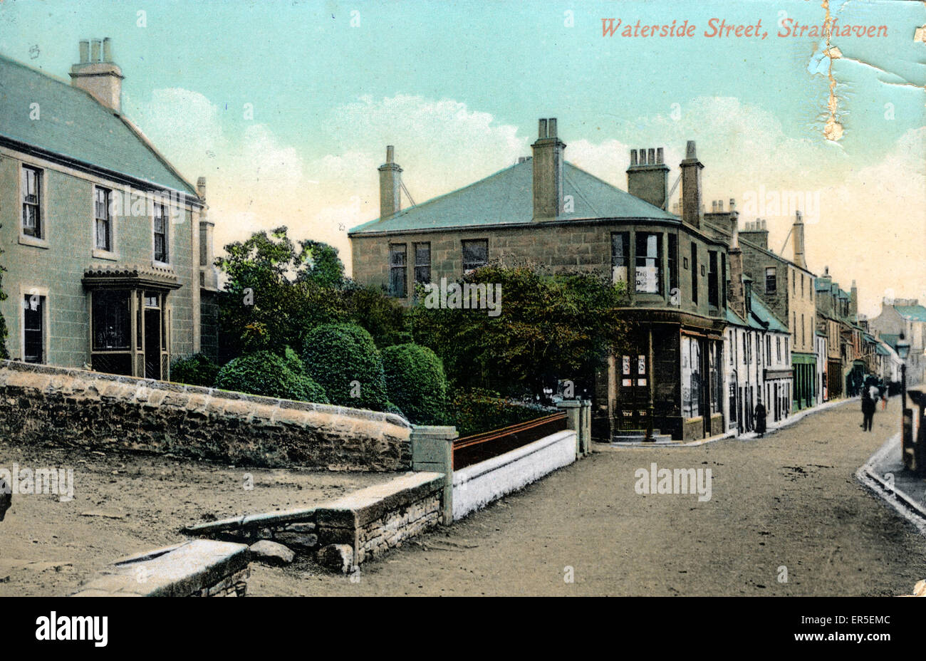 Waterside Street, Strathaven, near Hamilton/Glasgow, Lanarkshire Stock