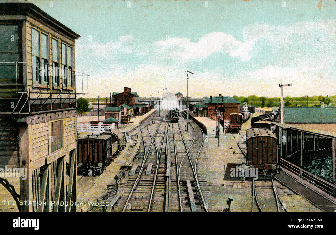 The Railway Station & Signal Box, Paddock Wood, Tonbridge, near