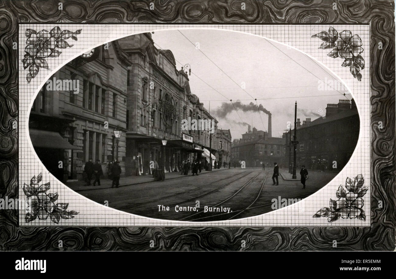 Street Scene, Burnley, Yorkshire Stock Photo Alamy