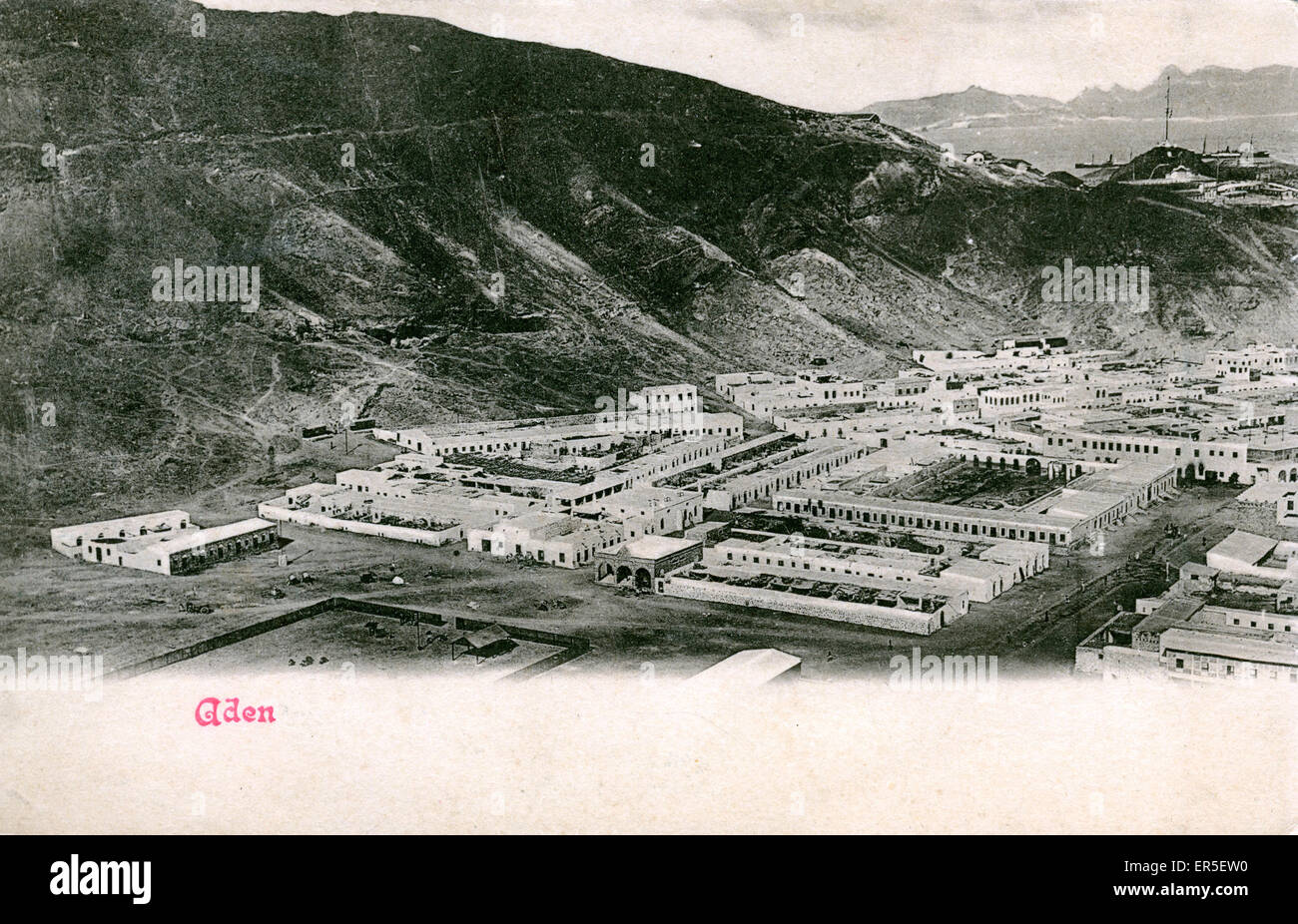 City, Aden, Yemen. Built in the Crater of an Extinct Volcano 1900s