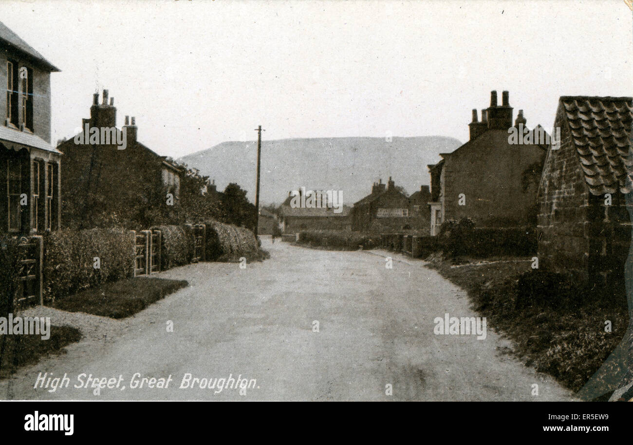 High Street, Great Broughton, Yorkshire Stock Photo Alamy