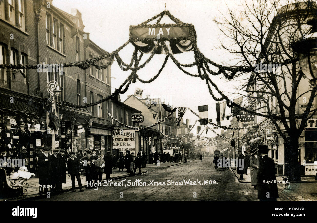 High Street, Sutton, Surrey Stock Photo - Alamy