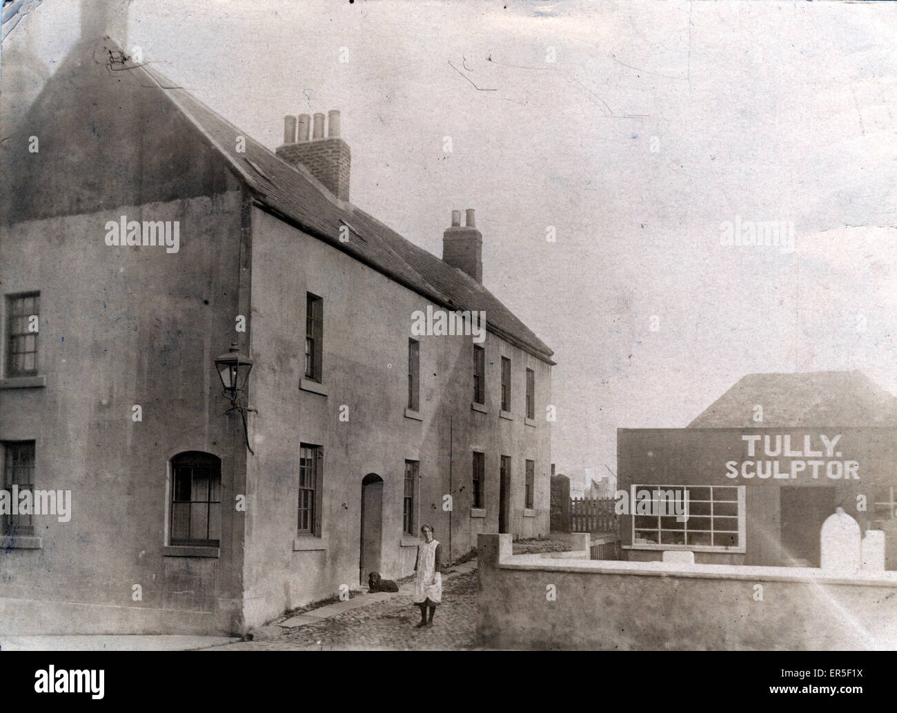 Premises of Tully - Sculptor, Thought to be Wooler Stock Photo