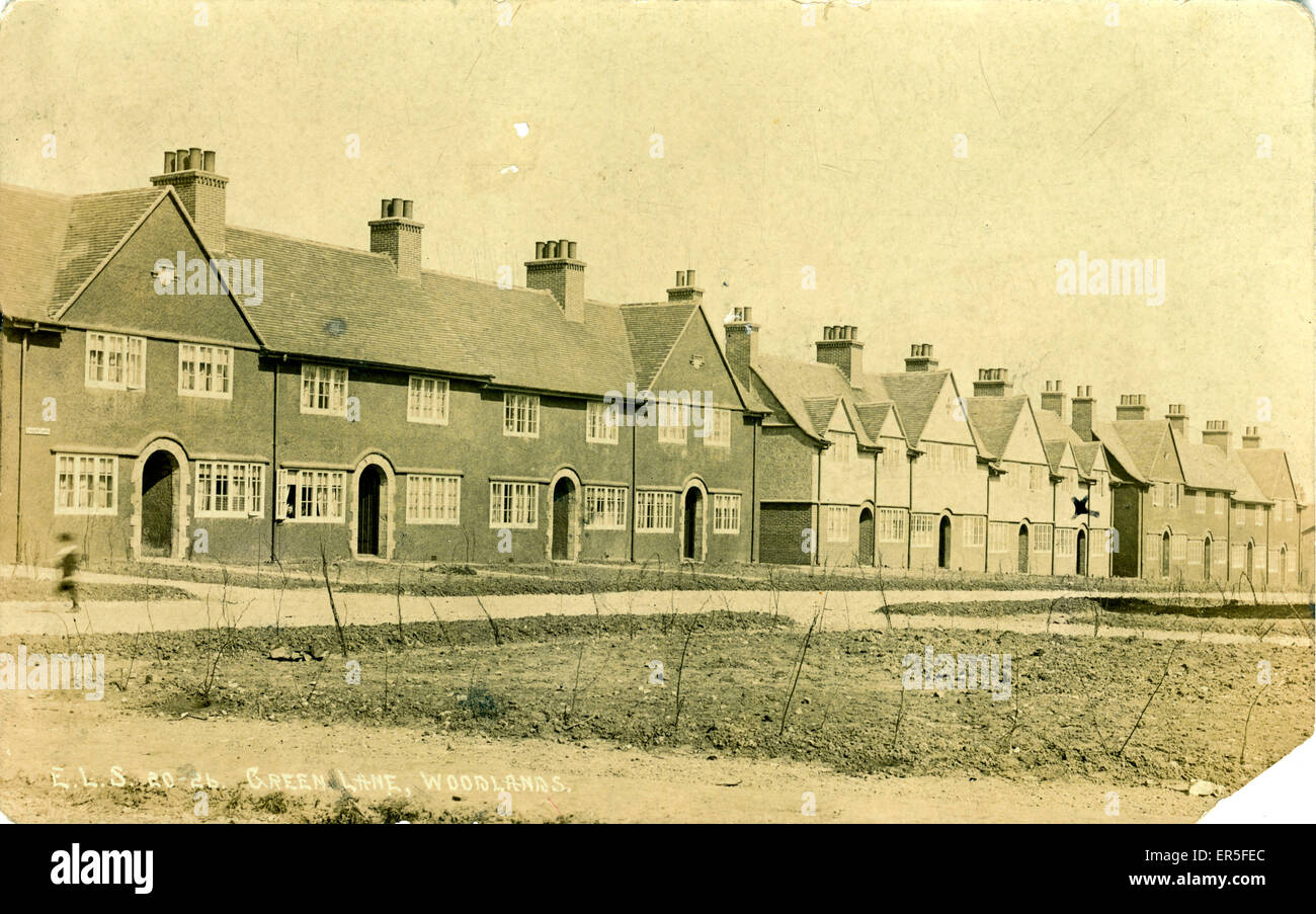 Green Lane, Woodlands, Doncaster, Yorkshire, England. 1910s Stock Photo