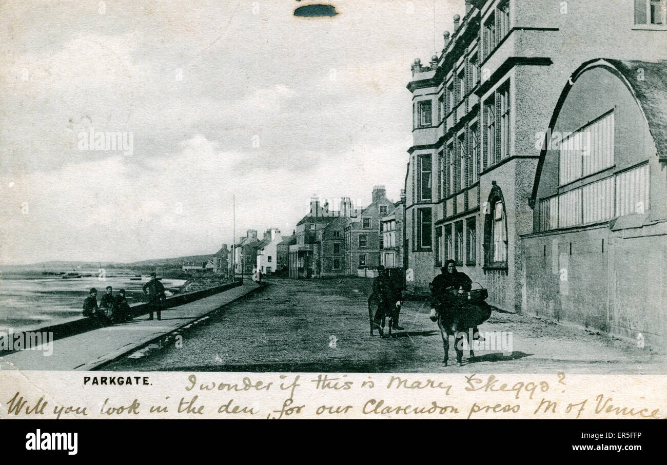 The Parade, Parkgate, Wirral, near Neston, Cheshire, England. 1904