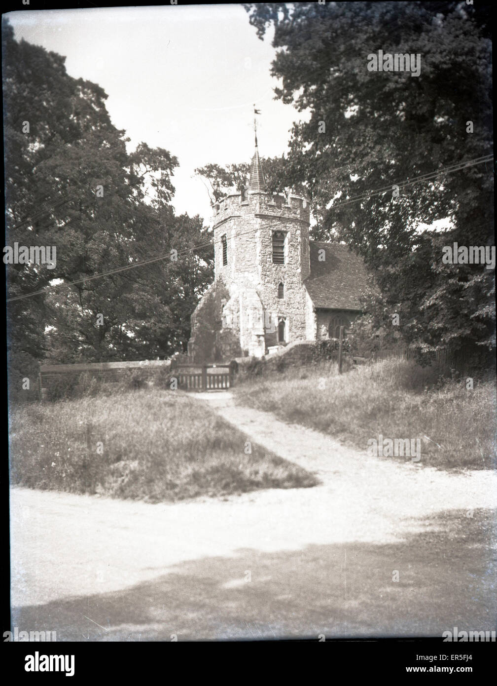Parish Church, Hockley, near Rayleigh, Essex, England. 1950s Stock
