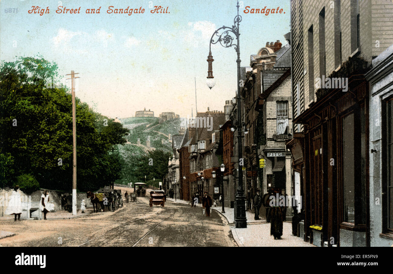 High Street, Sandgate, Kent Stock Photo Alamy