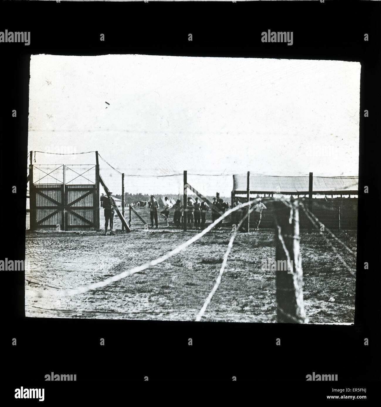 Prison Camp, Aldershot, Hampshire Stock Photo