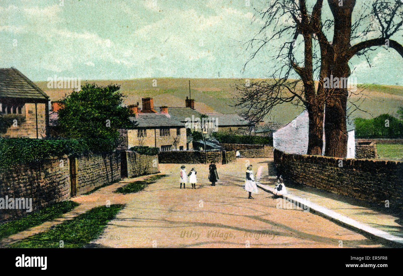 The Village, Utley, Keighley, near Bingley, Yorkshire, England. 1900s