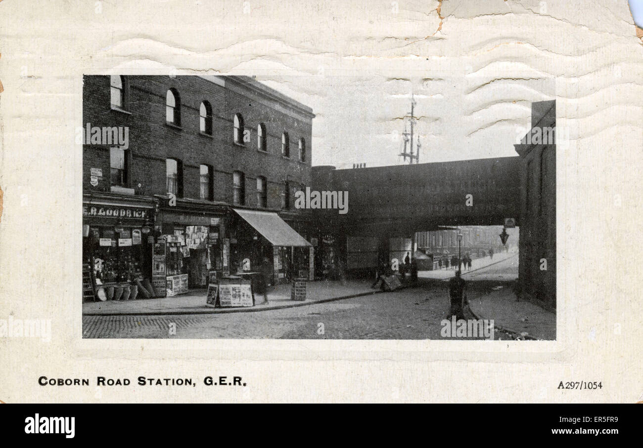 Coborn Road Railway Station, Poplar, London Stock Photo Alamy