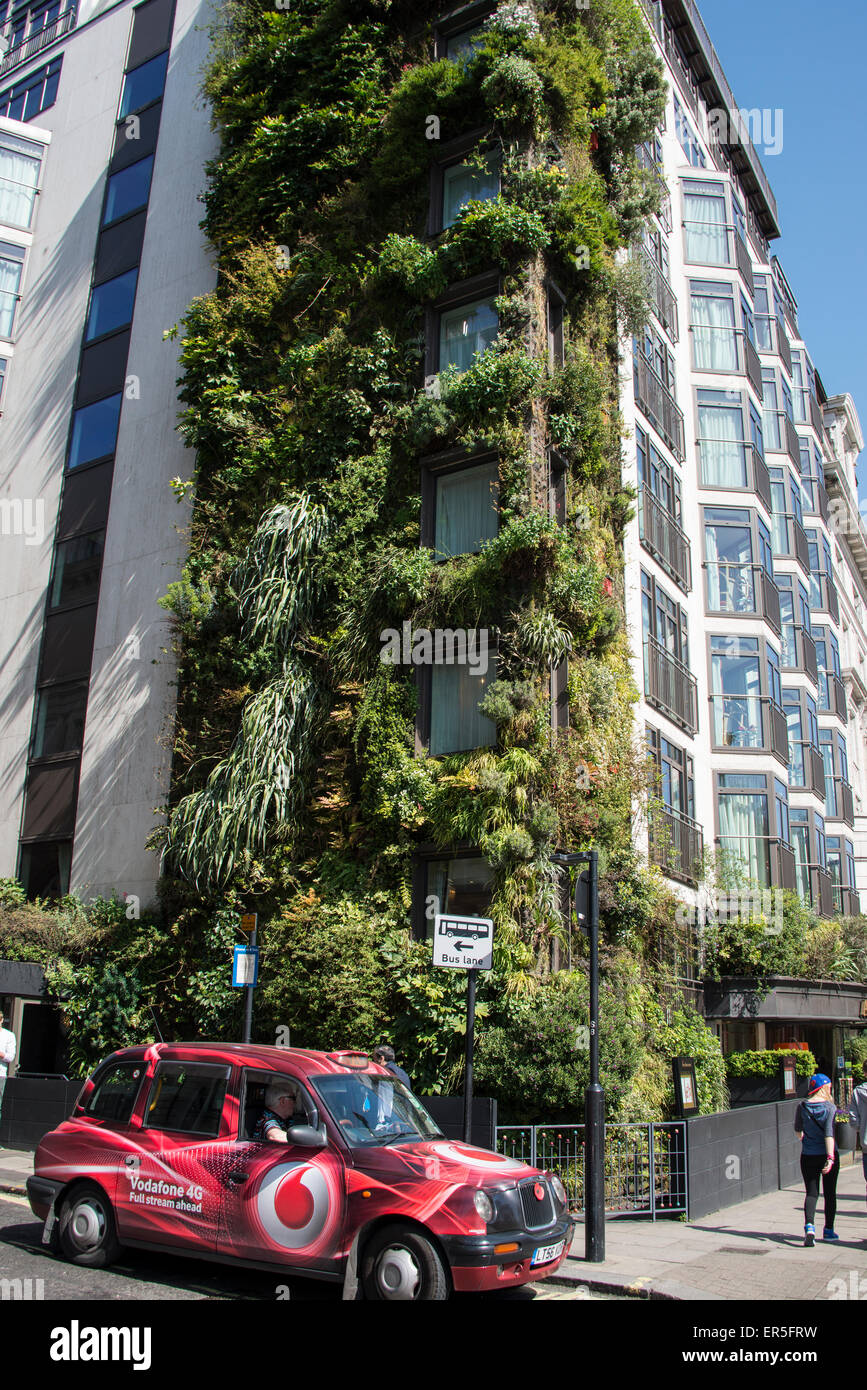 Miami Beach Florida,Collins Avenue,parking garage,Seventh 7th Street Parking  Garage,multi use building,shops,vertical vegetated wall,urban landscape,p  Stock Photo - Alamy