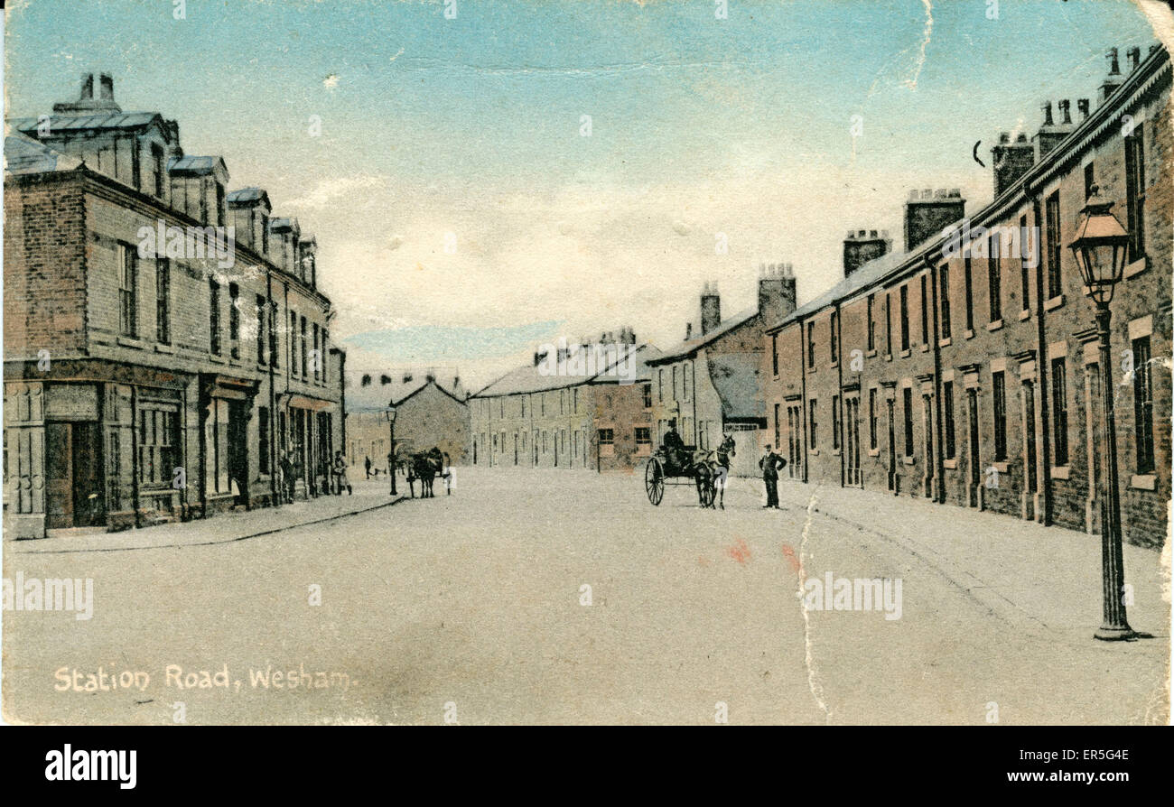 Station Road, Wesham, Preston, near Kirkham, Lancashire, England Stock Photo 83100990 Alamy